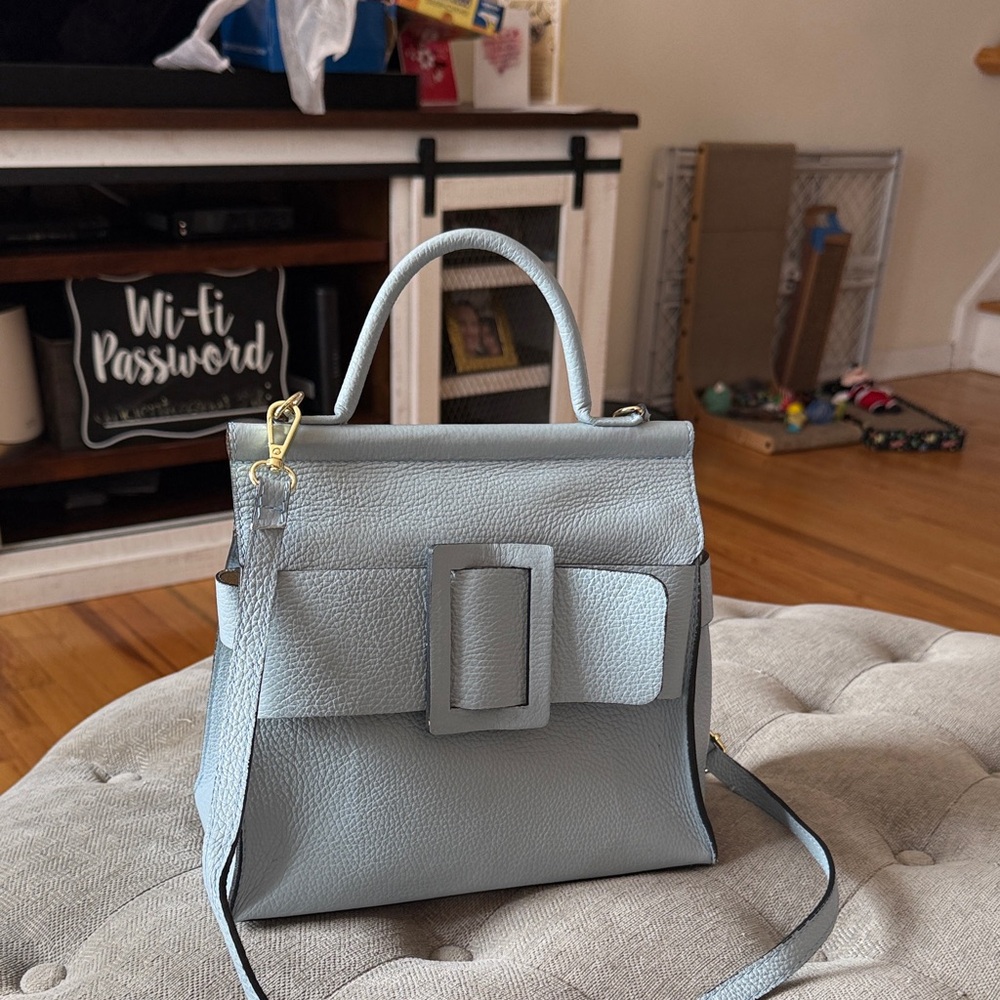 Elegant Light Blue Handbag